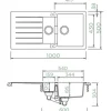 Spüle SCHOCK Signus D-150 A 1000 x 500 mm puro SIGD150APUR