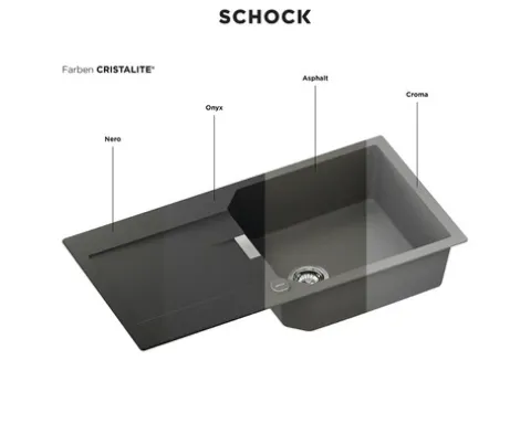 Spüle SCHOCK Typos D-100 A 860 x 500 mm croma TYPD100AGCR
