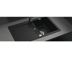 Spüle SCHOCK Typos D-100 A 860 x 500 mm nero TYPD100AGNE