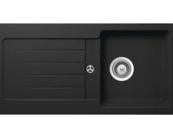 Spüle SCHOCK Typos D-100S A 860 x 435 mm nero TYPD100SAGNE