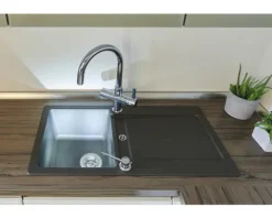 Spüle SCHOCK Typos D-100S A 860 x 435 mm onyx TYPD100SAGON