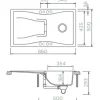 Spüle SCHOCK Waterfall D-100 A 860 x 500 mm polaris WATD100APOL1