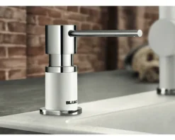 Spülmittelspender Blanco LATO silgranitschwarz/chrom 526177