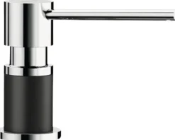 Spülmittelspender Blanco LATO silgranitschwarz/chrom 526177