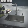 Spülmittelspender Grohe Cosmopolitan hard graphite gebürstet 40535AL0
