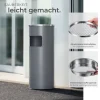 Standaschenbecher tectake 25 x 61 cm rund anthrazit