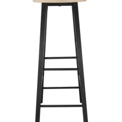 tectake Barhocker Keynes 4er-Set Industrial Style hell Melaminbeschichtung 31x31x72,5cm höhenverstellbare Füße 120kg Belastbarkeit