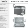 tectake Elektrische Kühl- und Wärmebox Grau - 35l mit Rollen - ECO-Modus - 52,5x35x40 cm