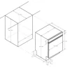 Teilintegrierter Geschirrspüler Candy 32901477 für 16 Maßgedecke 10,9 l 43 dB (A)