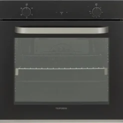 Telefunken Backofen Einbaubackofen autark 78 Liter Hot Air Shield 60 cm Einbau Ofen ohne Kochfeld Schwarz