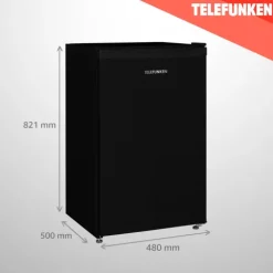 Telefunken CF-31-121-B Kühlschrank ohne Gefrierfach Freistehend 90 L Gesamt-Nutzinhalt Temperaturregelung
