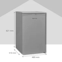 Telefunken CF-34-101-S Gefrierschrank 63 Liter Nutzinhalt Tiefkühlschrank klein silber