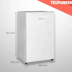 Telefunken CF-31-121-W Kühlschrank ohne Gefrierfach Freistehend 90 L Gesamt-Nutzinhalt Temperaturregelung