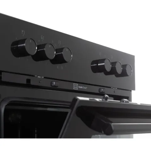 Telefunken ECHS65A-B2 Einbauherd-Set Elektro-Herd-Kochfeld-Kombi Backofen & Glaskeramik-Kochfeld Hot Air Shield