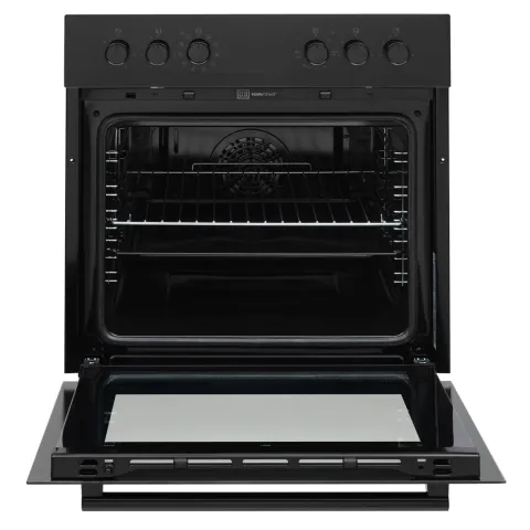 Telefunken ECHS65A-B2 Einbauherd-Set Elektro-Herd-Kochfeld-Kombi Backofen & Glaskeramik-Kochfeld Hot Air Shield