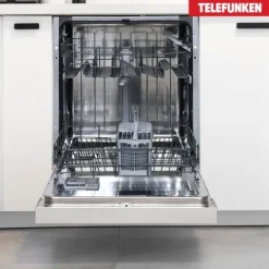 Telefunken Geschirrspüler 60 cm teilintegrierbar Einbau Spülmaschine 12 Maßgedecke 6 Programme AquaStop GET6012DI