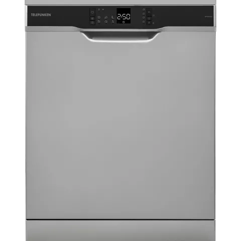 Telefunken Geschirrspüler freistehend 60cm Spülmaschine Silber 12 Maßgedecke 6 Programme AquaStop GFS6012DI