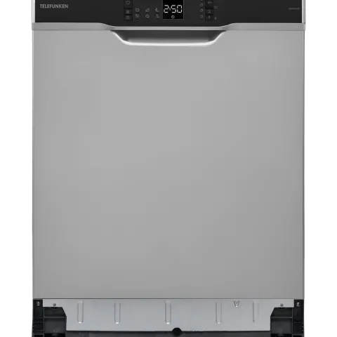 Telefunken Geschirrspüler Unterbau 60 cm Spülmaschine Silber 12 Maßgedecke 6 Programme AquaStop 45 dB GEU6012DI