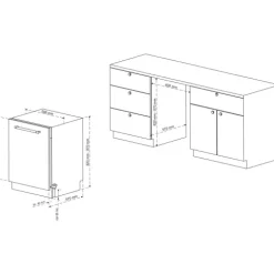 Telefunken Geschirrspüler vollintegriert Einbauspülmaschine 60cm 12 Gedecke 9 Programme AquaStop G-EV-6014-C