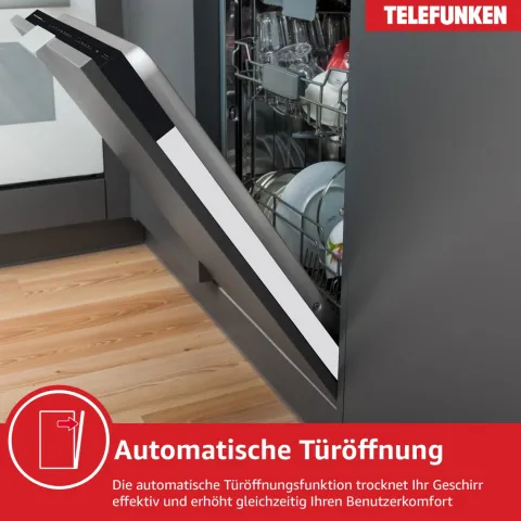 Telefunken Geschirrspüler vollintegriert Einbauspülmaschine 60cm 12 Gedecke 9 Programme AquaStop G-EV-6014-C