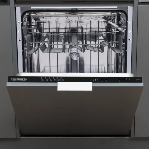 Telefunken Geschirrspüler vollintegrierbar 60cm Einbau Spülmaschine12 Maßgedecke 6 Programme AquaStop GEV6012D