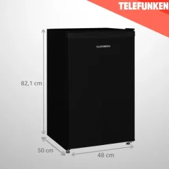 Telefunken Kühlschrank mit Gefrierfach (nur für Eiswürfel) 89 Liter Nutzinhalt Freistehend CF-33-101-B2 schwarz