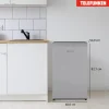 Telefunken Kühlschrank mit Gefrierfach (nur für Eiswürfel) 89 Liter klein und freistehend CF-33-101-S2 silber