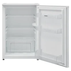 Telefunken Kühlschrank ohne Gefrierfach freistehend 135 Liter Kühlschrank klein mit Gemüsefach Standkühlschrank