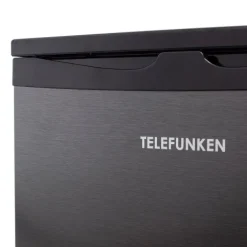 Telefunken Kühlschrank ohne Gefrierfach freistehend 135 Liter Kühlschrank klein mit Gemüsefach Standkühlschrank