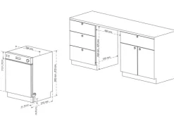 Telefunken Unterbau-Geschirrspüler Spülmaschine 60cm 12 Gedecke 9 Programme AquaStop 44 dB G-EU-6014-C-I