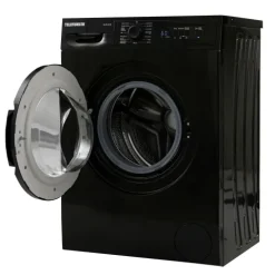 Telefunken Waschmaschine 5kg 1000 U/Min. Frontlader Schontrommel Überlaufschutz 15 Programme W-01-52-B schwarz
