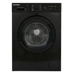 Telefunken Waschmaschine 5kg 1000 U/Min. Frontlader Schontrommel Überlaufschutz 15 Programme W-01-52-B schwarz