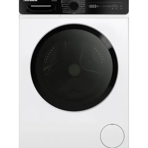 Telefunken Waschtrockner Kombi 9 kg Waschen / 6 kg Trocknen Waschmaschine mit Trockner integriert 1400 U/Min Weiß