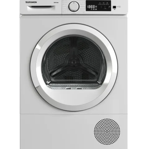 Telefunken Wärmepumpentrockner für 7 kg Wäsche Trockner Frontlader Wäschetrockner mit Knitterschutz leise TWP7EW