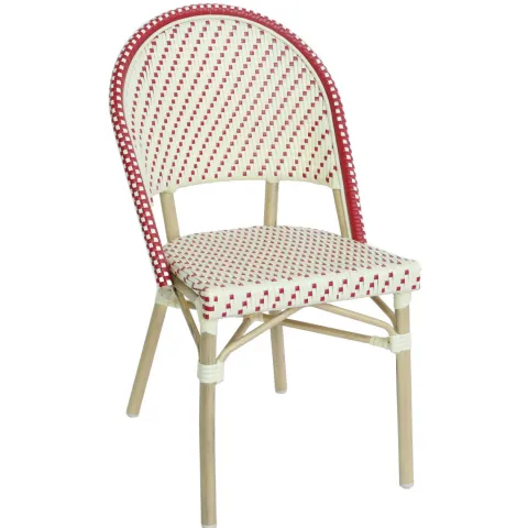 Terrassensessel aus Aluminium und Rattan 85 x 49 x 58 cm - Oviala