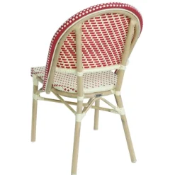 Terrassensessel aus Aluminium und Rattan 85 x 49 x 58 cm - Oviala