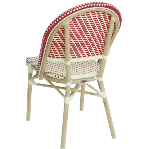 Terrassensessel aus Aluminium und Rattan 85 x 49 x 58 cm - Oviala