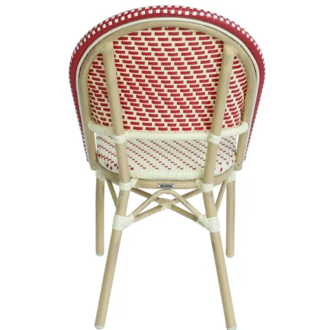 Terrassensessel aus Aluminium und Rattan 85 x 49 x 58 cm - Oviala