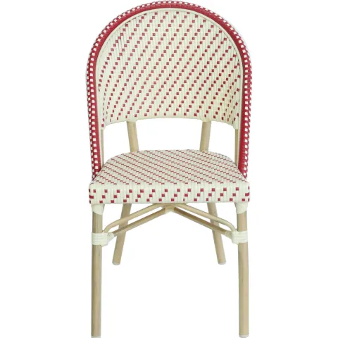 Terrassensessel aus Aluminium und Rattan 85 x 49 x 58 cm - Oviala