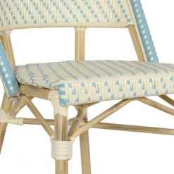 Terrassensessel aus Aluminium und Rattan 85 x 49 x 58 cm - Oviala