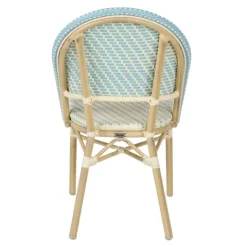 Terrassensessel aus Aluminium und Rattan 85 x 49 x 58 cm - Oviala