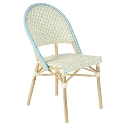 Terrassensessel aus Aluminium und Rattan 85 x 49 x 58 cm - Oviala
