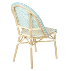 Terrassensessel aus Aluminium und Rattan 85 x 49 x 58 cm - Oviala