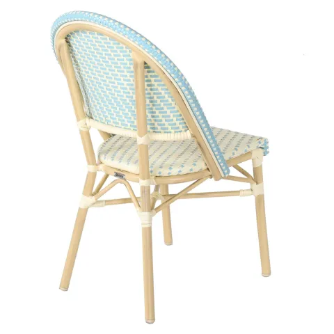 Terrassensessel aus Aluminium und Rattan 85 x 49 x 58 cm - Oviala