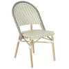 Terrassensessel aus Aluminium und Rattan 85 x 49 x 58 cm - Oviala