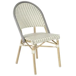 Terrassensessel aus Aluminium und Rattan 85 x 49 x 58 cm - Oviala