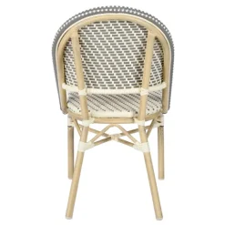 Terrassensessel aus Aluminium und Rattan 85 x 49 x 58 cm - Oviala