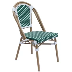 Terrassenstuhl aus Aluminium und Rattan 85 x 48 x 57 cm - Oviala
