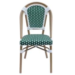 Terrassenstuhl aus Aluminium und Rattan 85 x 48 x 57 cm - Oviala