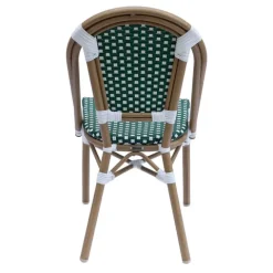 Terrassenstuhl aus Aluminium und Rattan 85 x 48 x 57 cm - Oviala